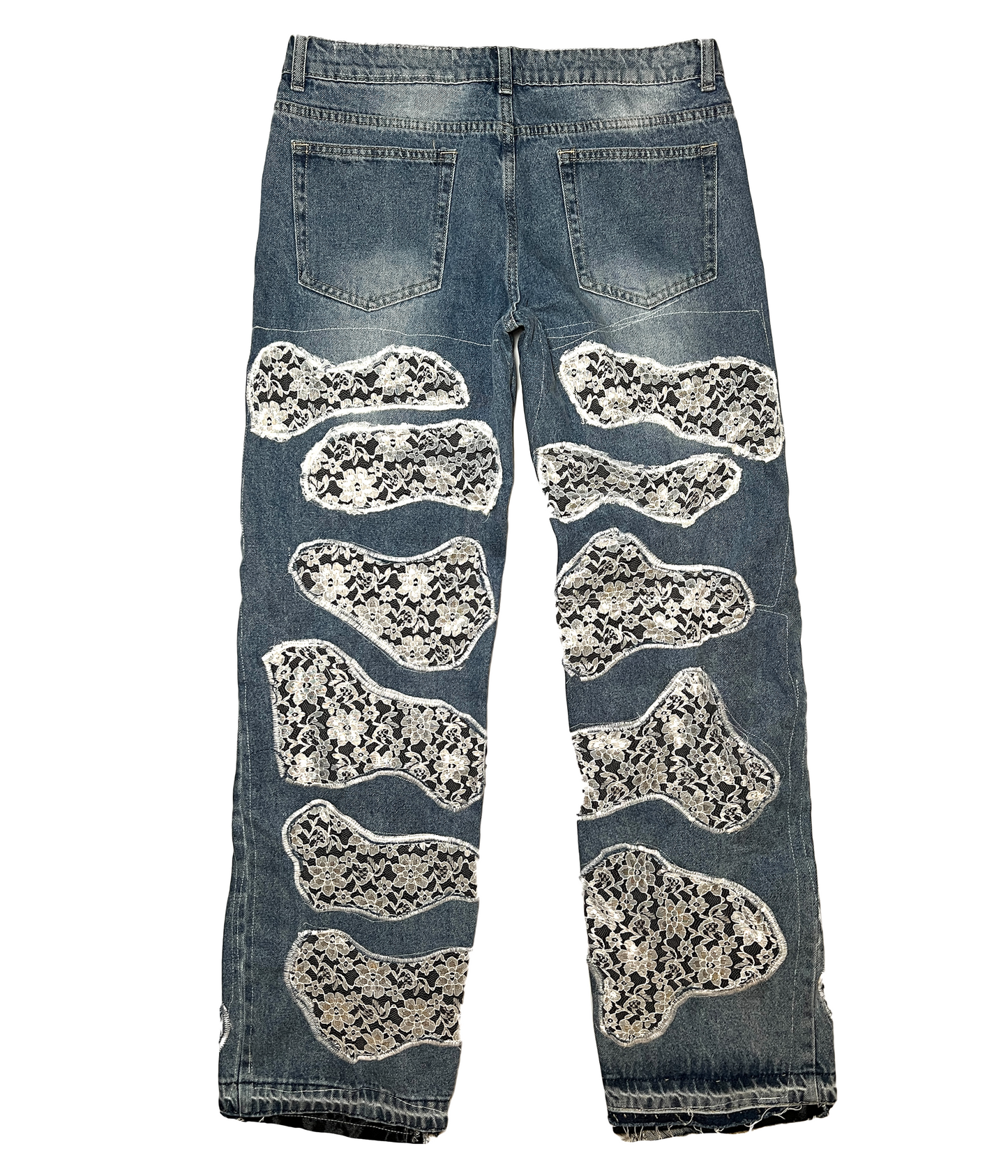 Patchwork Lace Denim