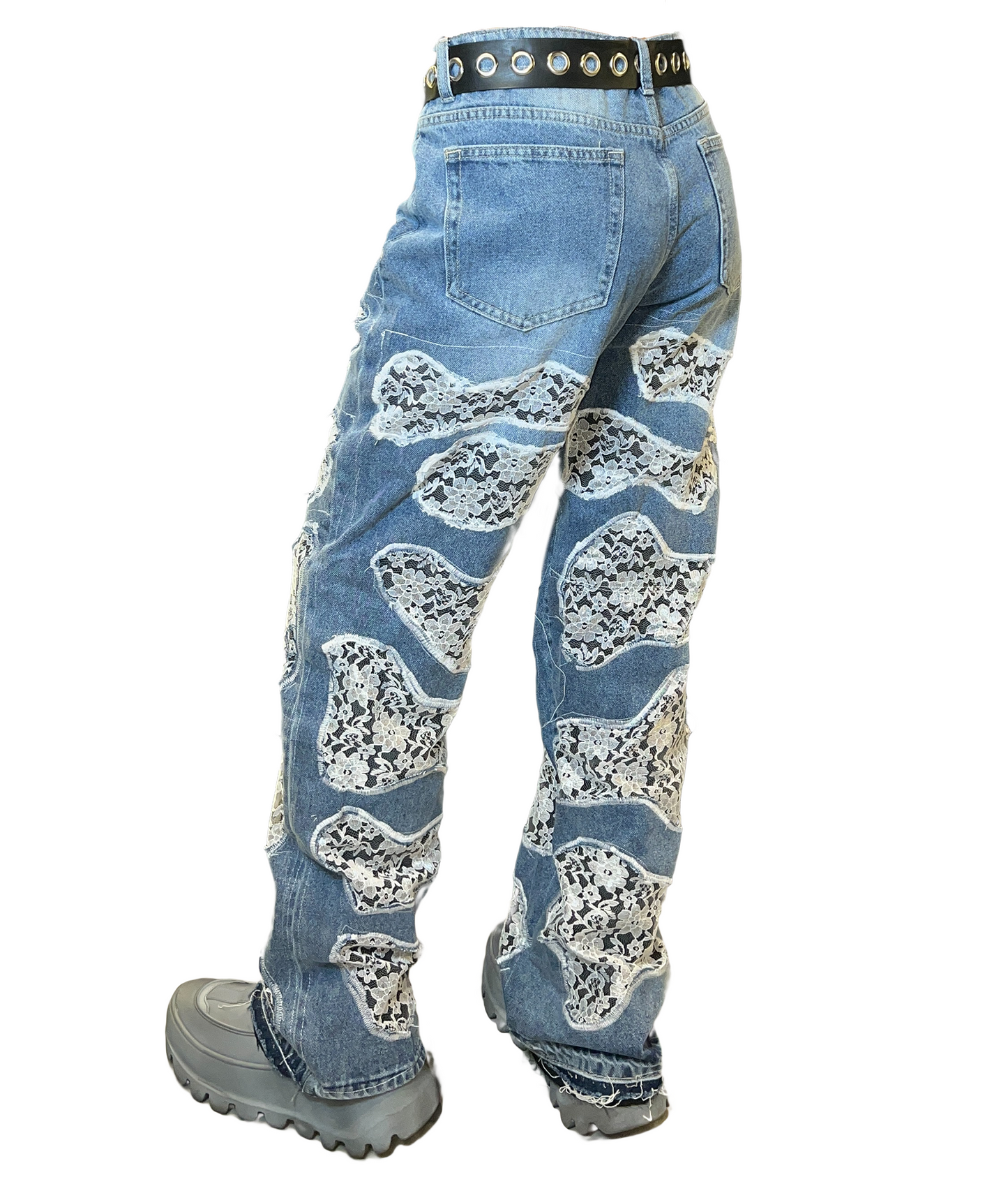 Patchwork Lace Denim