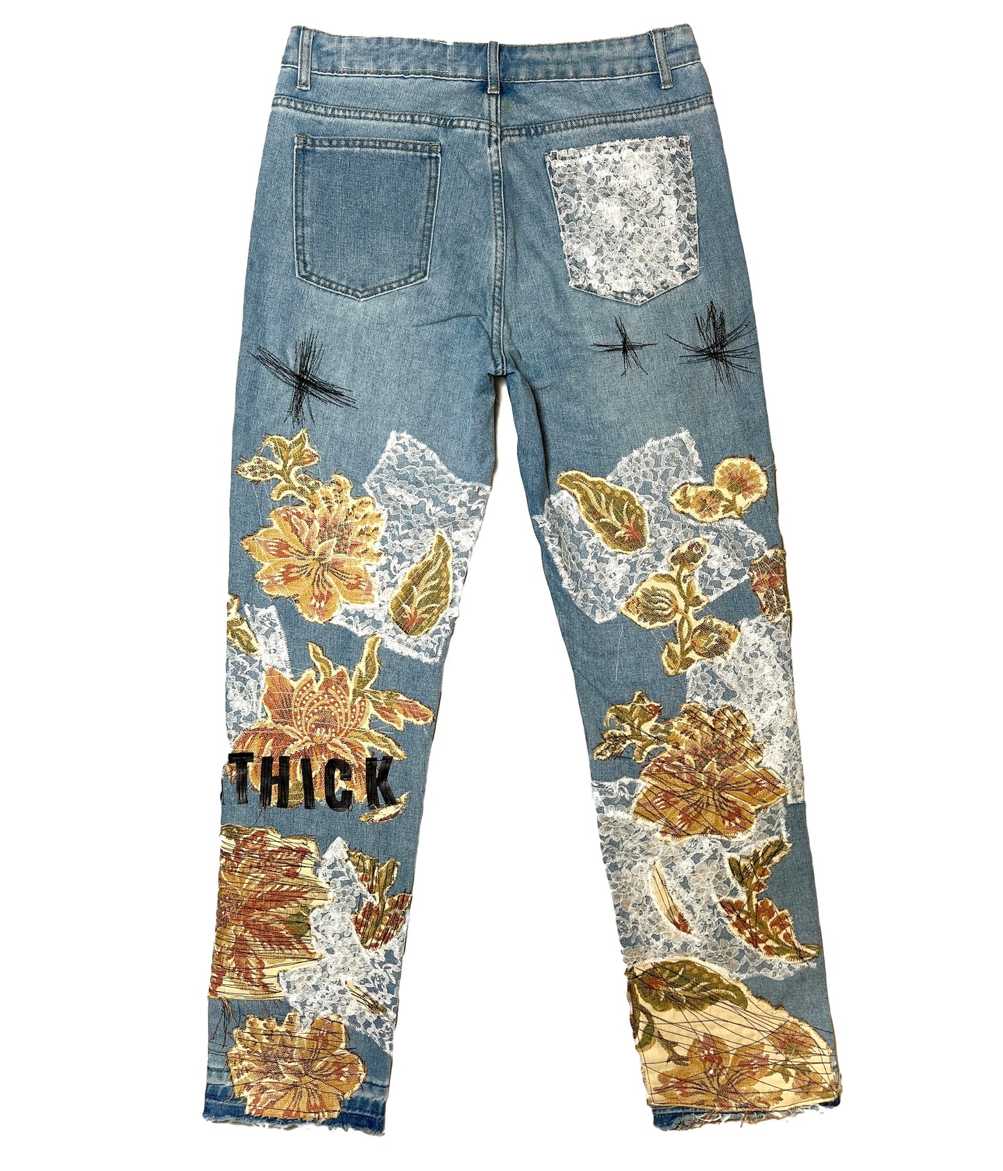 Floral Fusion Denim