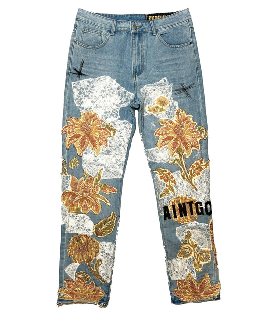 Floral Fusion Denim